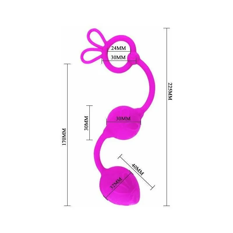 Шарики двойные, градуированные, силикон