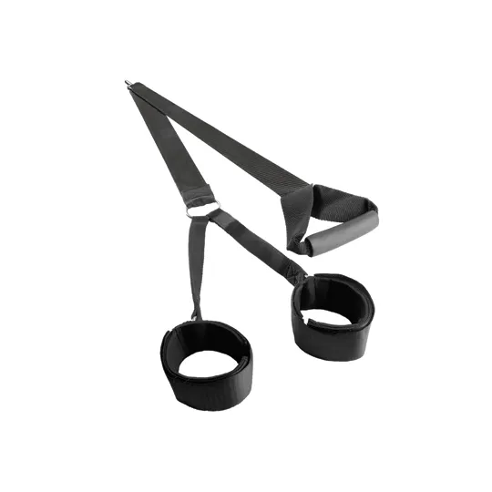 Фиксатор Fantasy Strap с наручниками и креплением для потолка черный