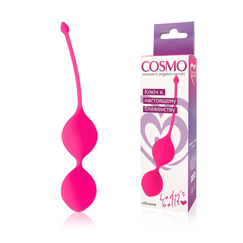 ШАРИКИ ВАГИНАЛЬНЫЕ D 36 мм, цвет розовый неон