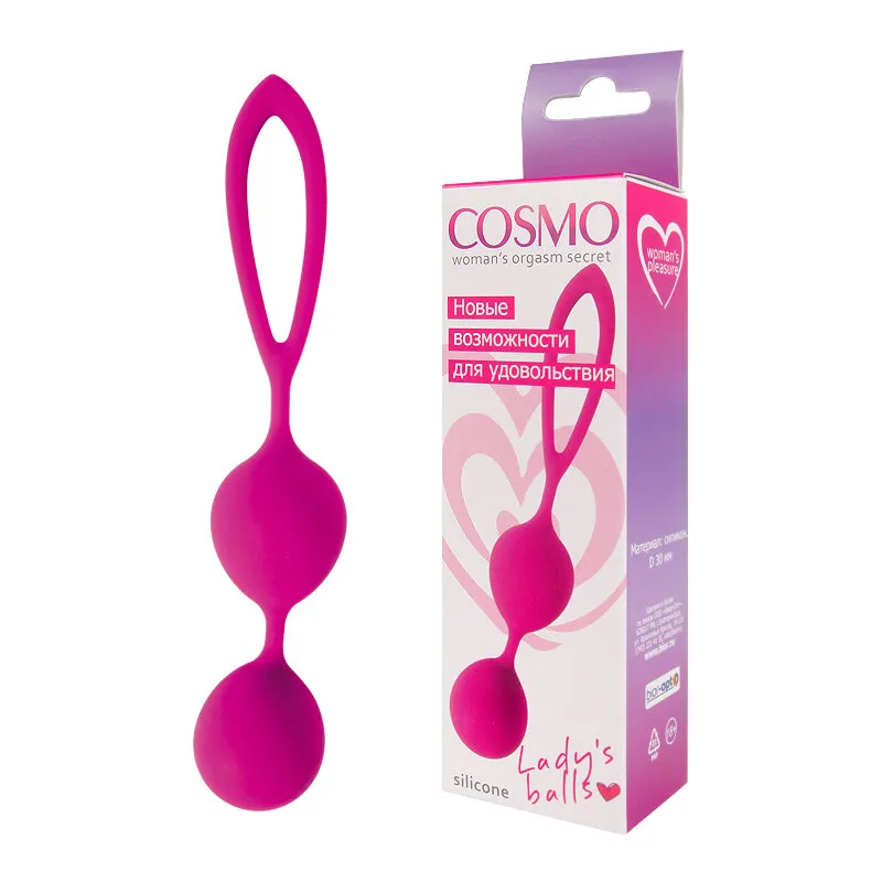 ШАРИКИ ВАГИНАЛЬНЫЕ цвет ярко-розовый D 30 мм