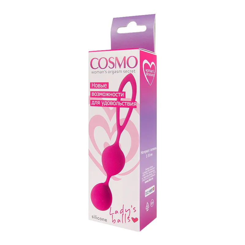 ШАРИКИ ВАГИНАЛЬНЫЕ цвет ярко-розовый D 30 мм