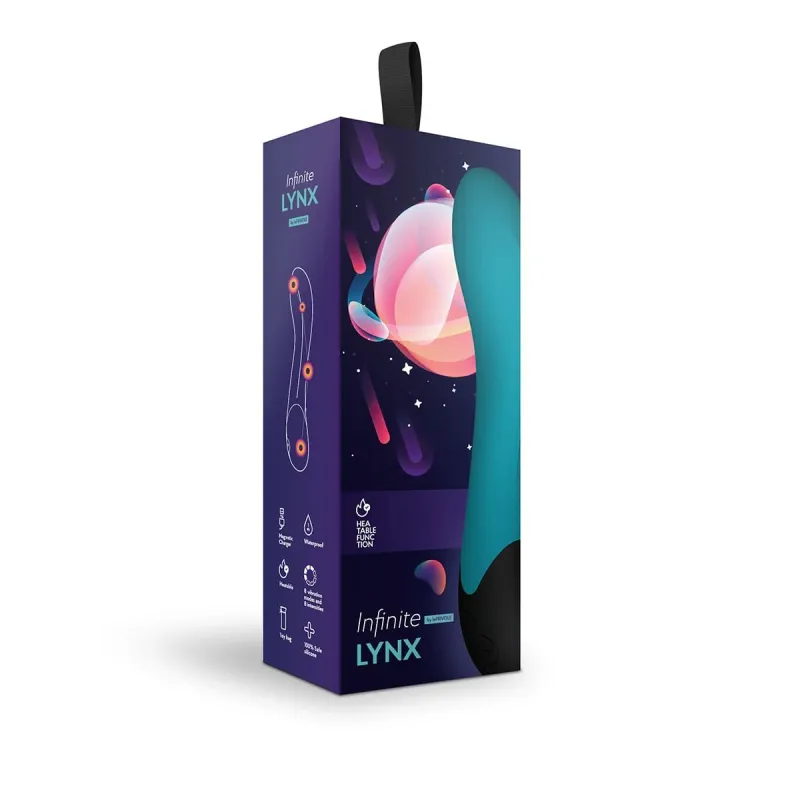 Нагреваемый G вибратор Lynx, цвет морская волна