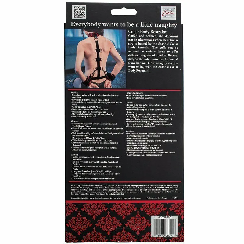 Фиксация для рук и шеи Scandal Collar Body Restraint