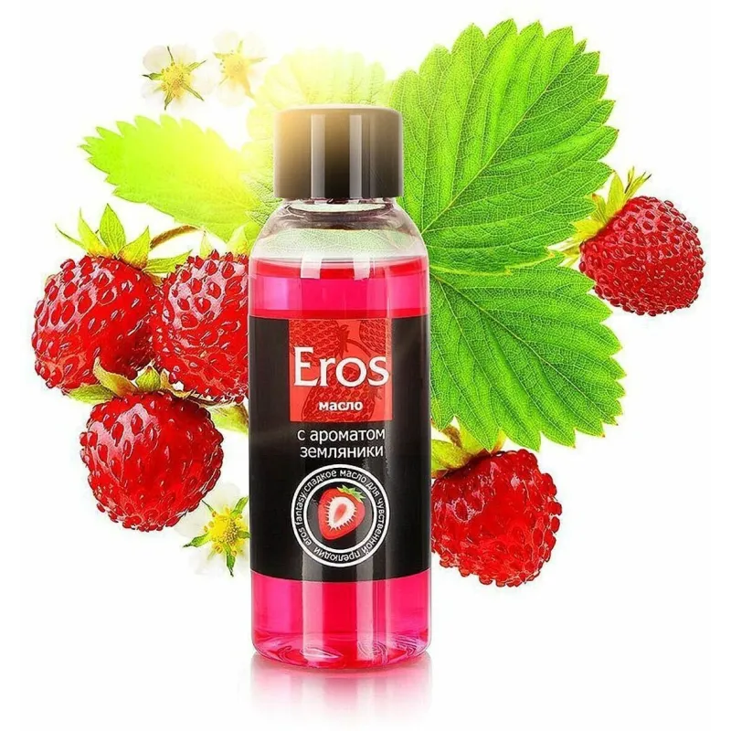 Масло массажное "Eros" земляника, 50мл