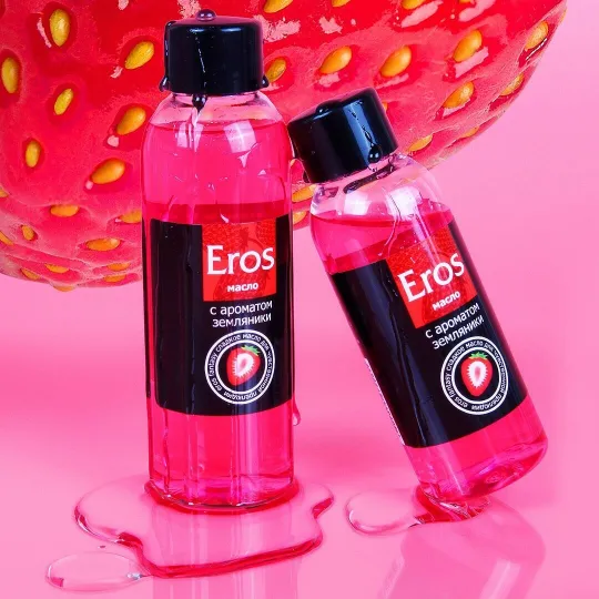 Масло массажное "Eros" земляника, 50мл