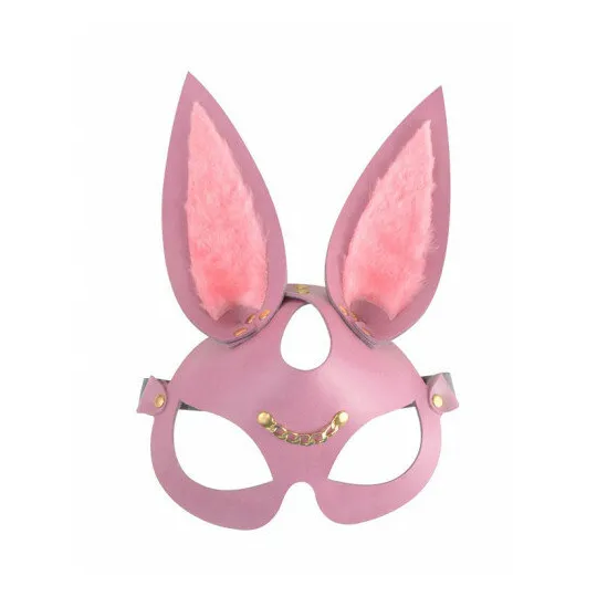 Маска Зайка розовая