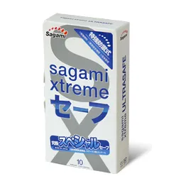 Презервативы SAGAMI Xtreme Ultrasafe 10шт. латексные с двойным количеством смазки