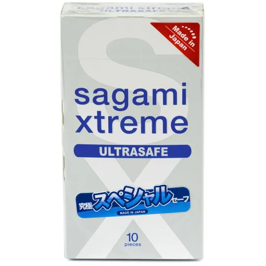 Презервативы SAGAMI Xtreme Ultrasafe 10шт. латексные с двойным количеством смазки