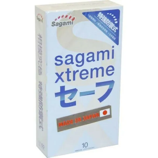 Презервативы SAGAMI Xtreme Ultrasafe 10шт. латексные с двойным количеством смазки