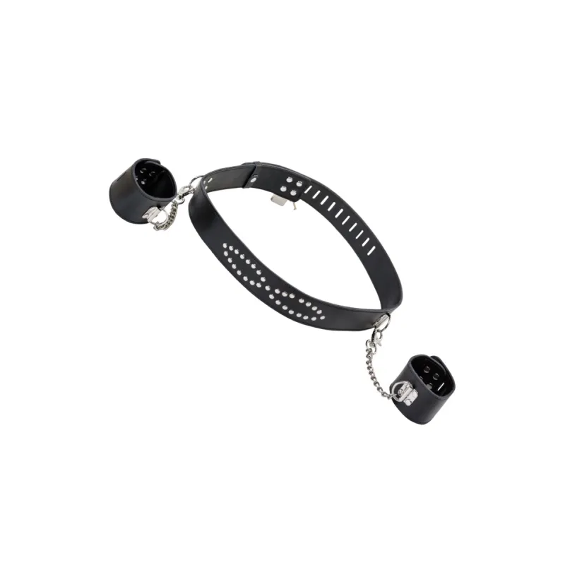 КОМПЛЕКТ БОНДАЖНЫЙ TOYFA THEATRE ,КОЖАННЫЙ