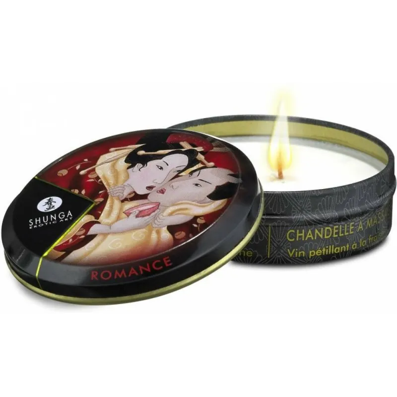 Массажное масло в виде свечи 30мл. Клубничное вино