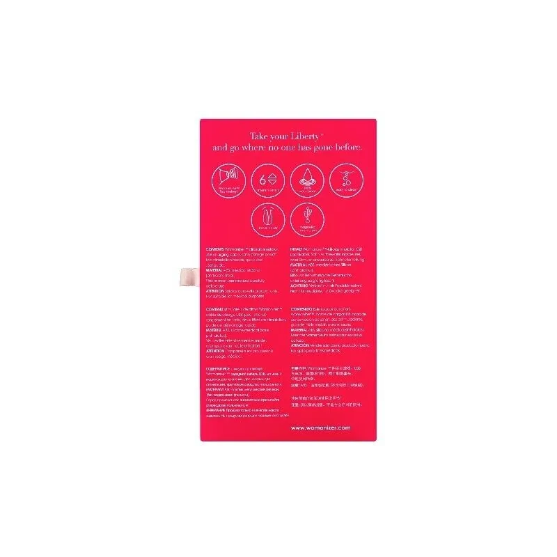 Бесконтактный клиторальный стимулятор Womanizer Liberty розовый