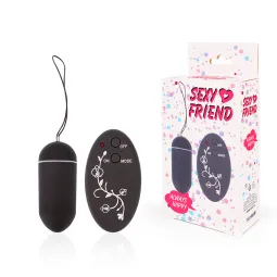 ВИБРОЯЙЦО на дистанционном управлении, цвет черный, 10 режимов вибрации, L 79 мм D 33 мм