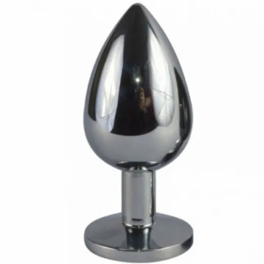 Плуг анальный со стразом хром, d 33 мм