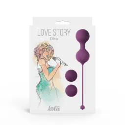 НАБОР ВАГИНАЛЬНЫХ ШАРИКОВ LOVE STORY DIVA LAVENDER SUNSET 3012-03LOLA
