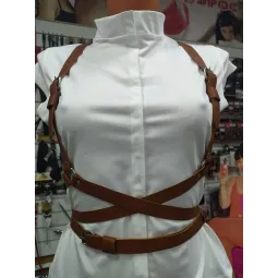 Портупея коричневая. Кожа.