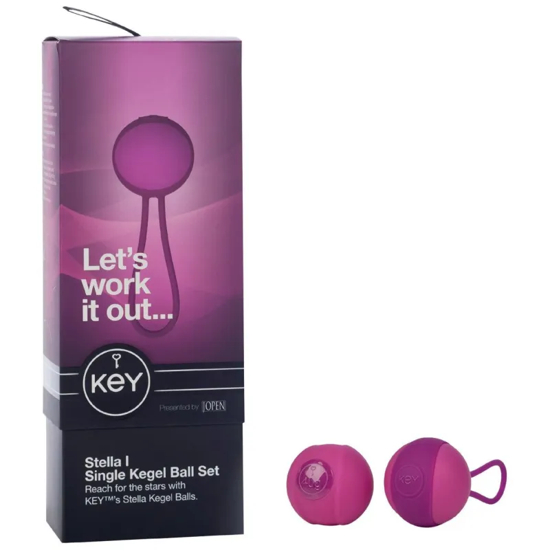 Вагинальный шарик соло STELLA I со сменным грузом розовый