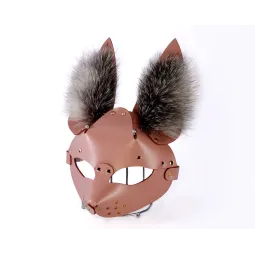 Маска Зайка с мехом, 3415-4