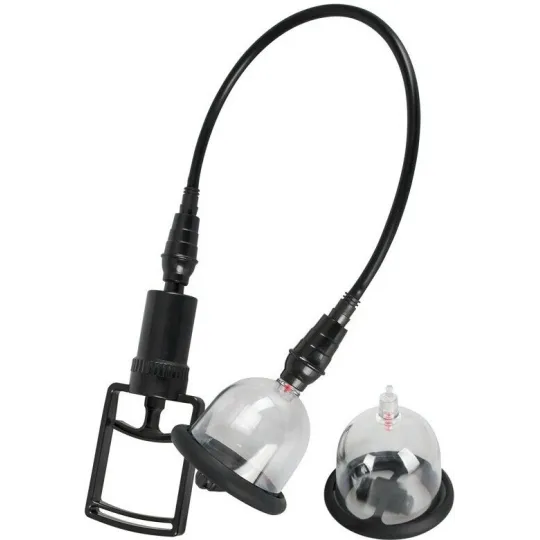 Вакуумная помпа для сосков с вибрацией Bad Kitty Vibrating Nipple Cups