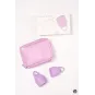 НАБОР МЕНСТРУАЛЬНЫХ ЧАШ NATURAL WELLNESS ORCHID LAVANDER